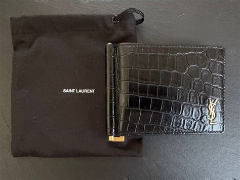 ysl double money clip wallet|ysl bi fold wallet.